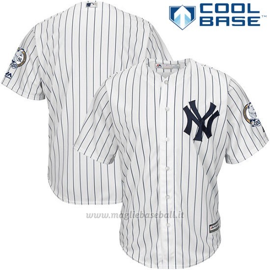 Maglia Baseball Uomo New York Yankees Jorge Posada Majestic Bianco Cool Base